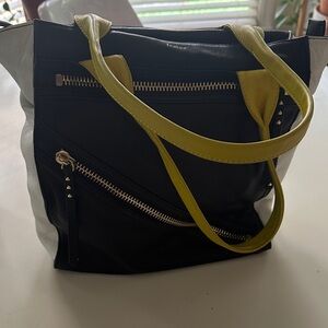 Botkier Black and Yellow Handbag